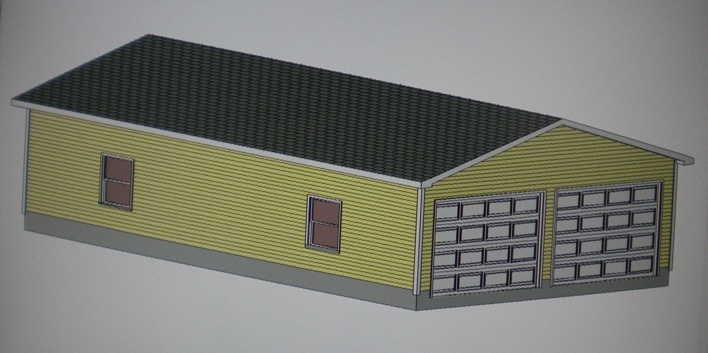PERMIT READY 24' X 40' GARAGE PLAN DRAWN TO SCALE BLUEPRINTS AND MATERIALS LIST
