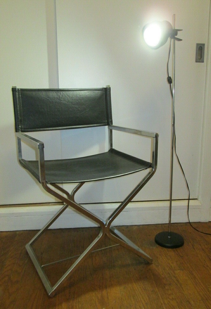 Vintage Mid Century Modern Kovacs Adjustable Floor Reading Lamp - Plastic Head
