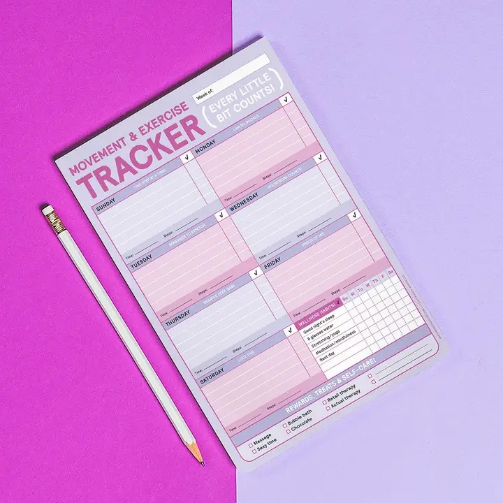 Knock Knock Movement Tracker Notepad