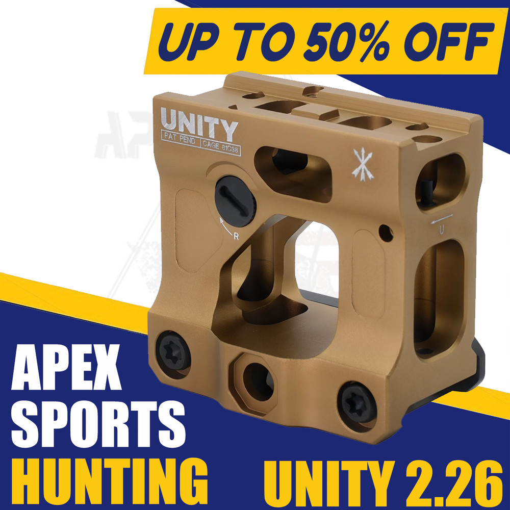 EvolutionGear Maded: Unity Tactical Fast Micro Red Dot Mount FDE Flat Dark Earth