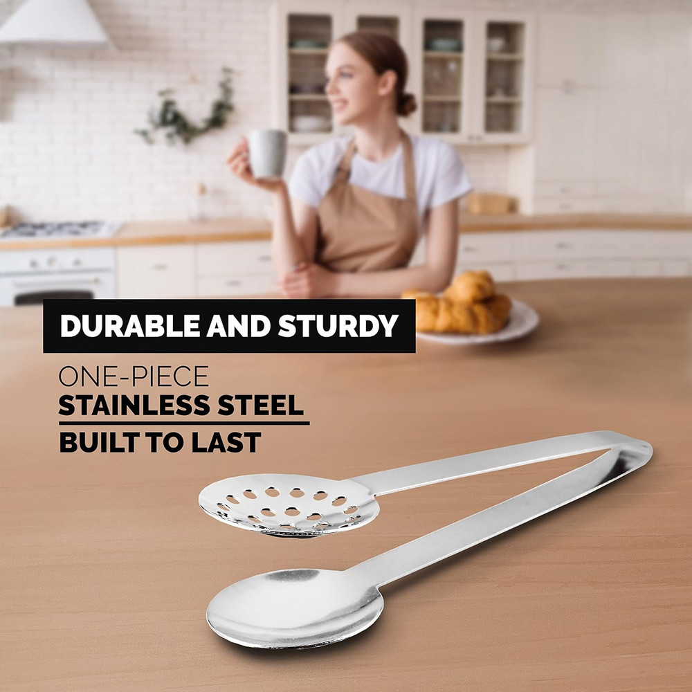 Long-Handled Stainless Steel Tea Strainer - 1 Pack