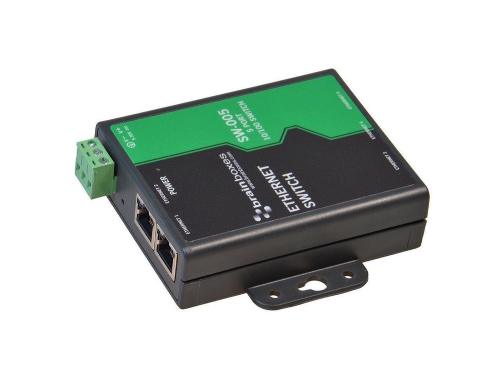 Brainboxes SW-005 Unmanaged Ethernet Switch 5 Ports