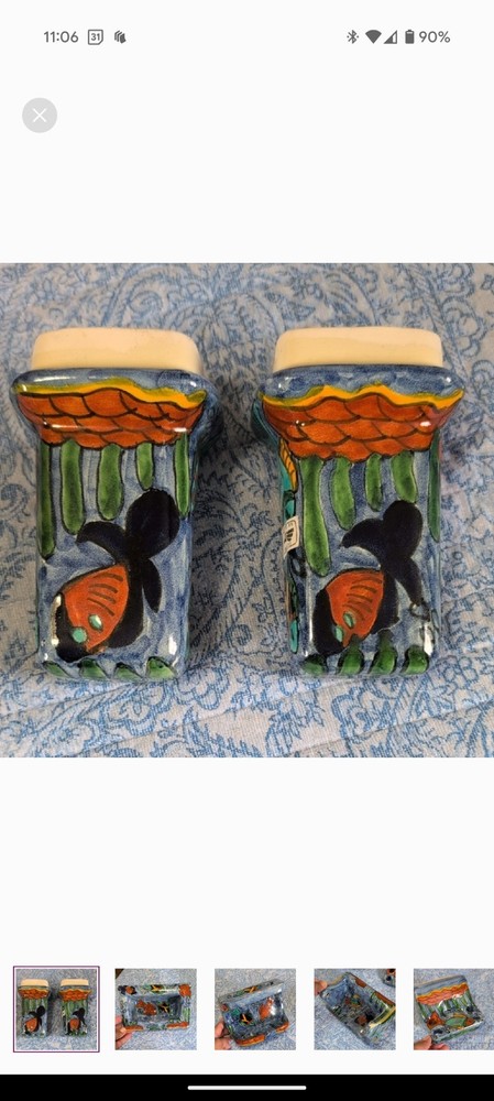 Original Hand Painted Talavera Bathroom Set