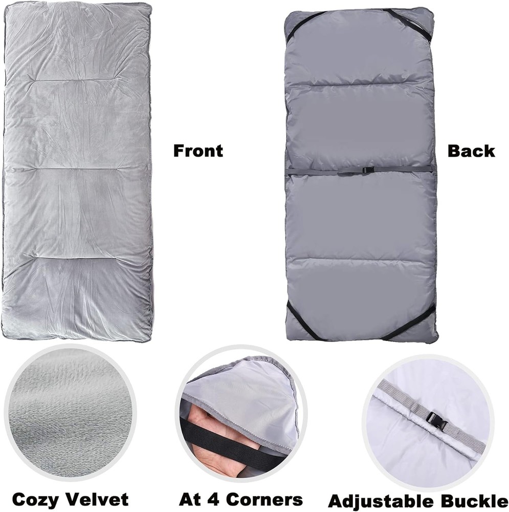 Gehannah Thick Camping Sleeping Pad, Soft Comfortable Microfiber Camping Cot Pad