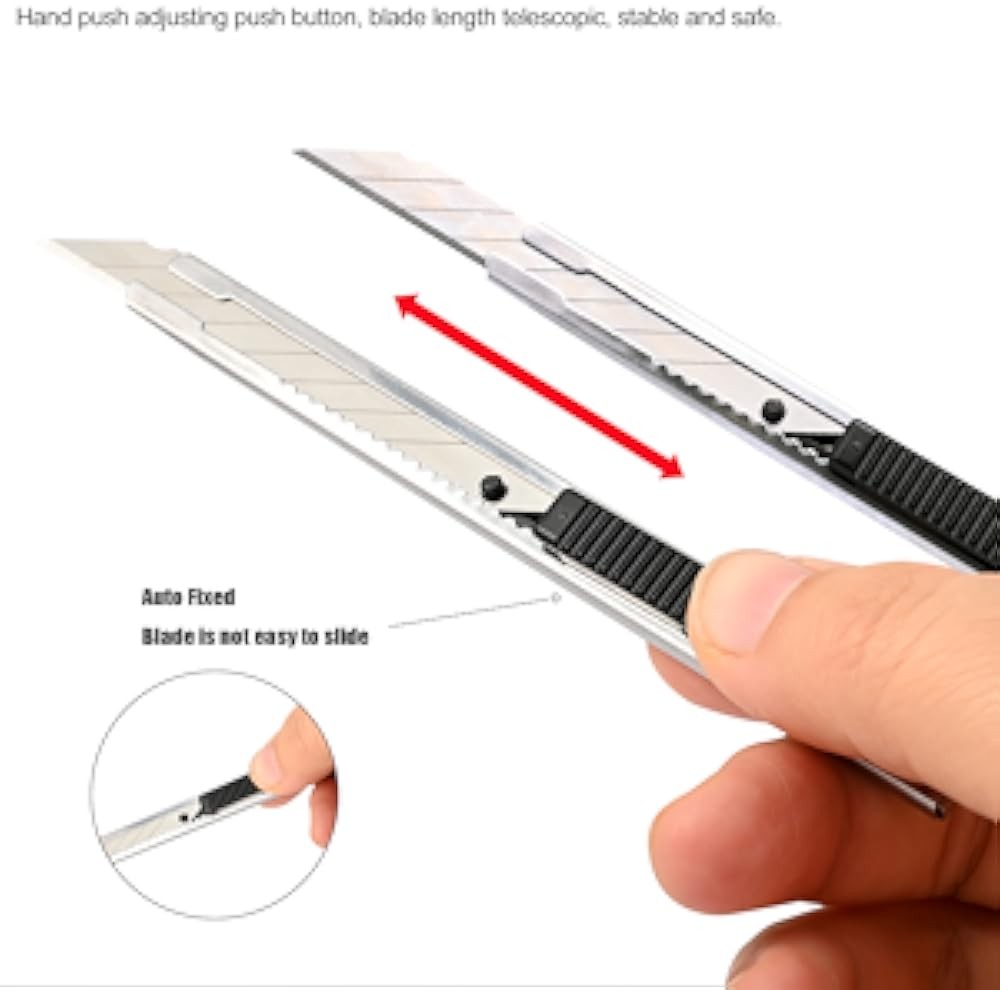 Utility knife Retractable Degree Snap Off Blade 9MM Box Cutter