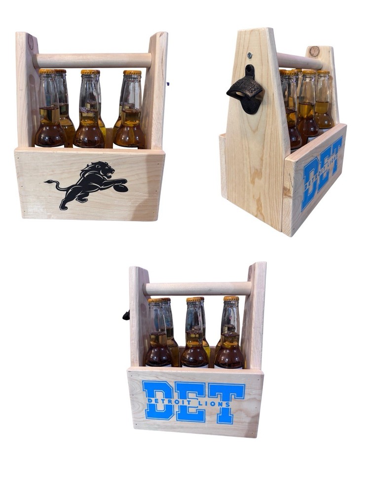 Personalized- Handmade 6 Pack Beer Caddy
