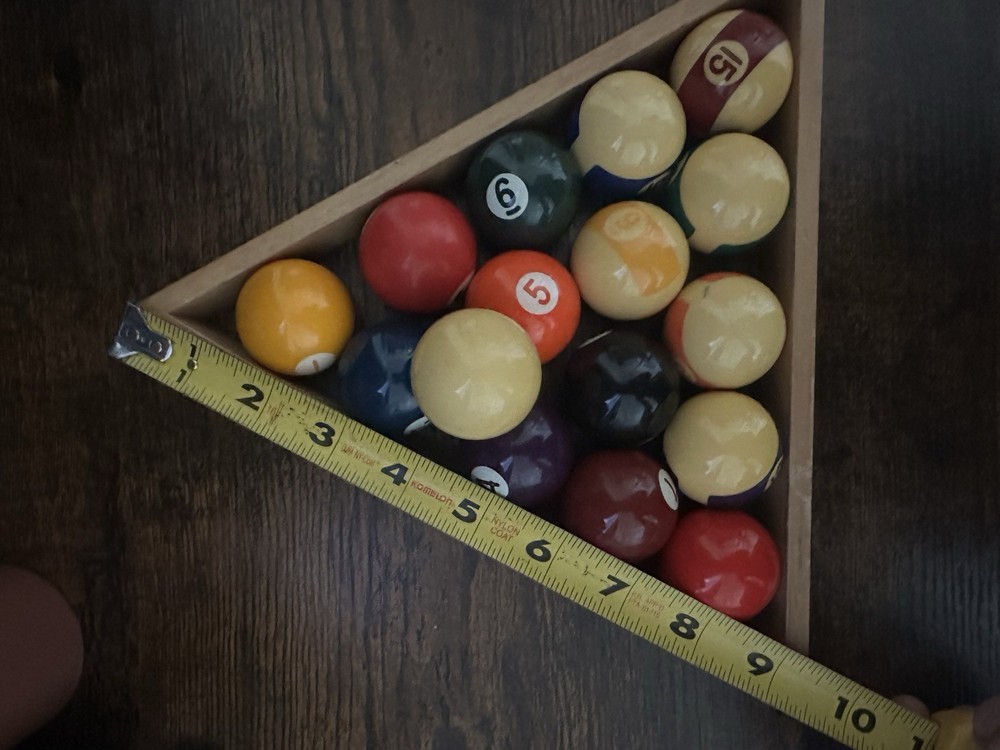 Mini billiard balls for decoration