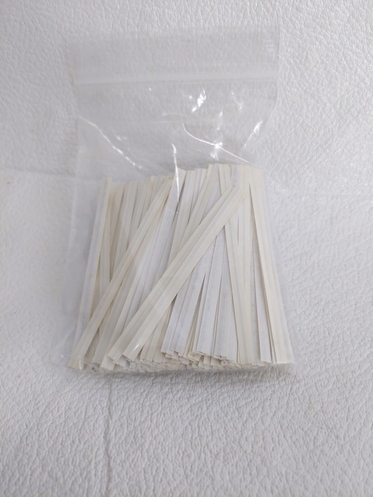 300 White Bag Twist Ties 3 1/2"