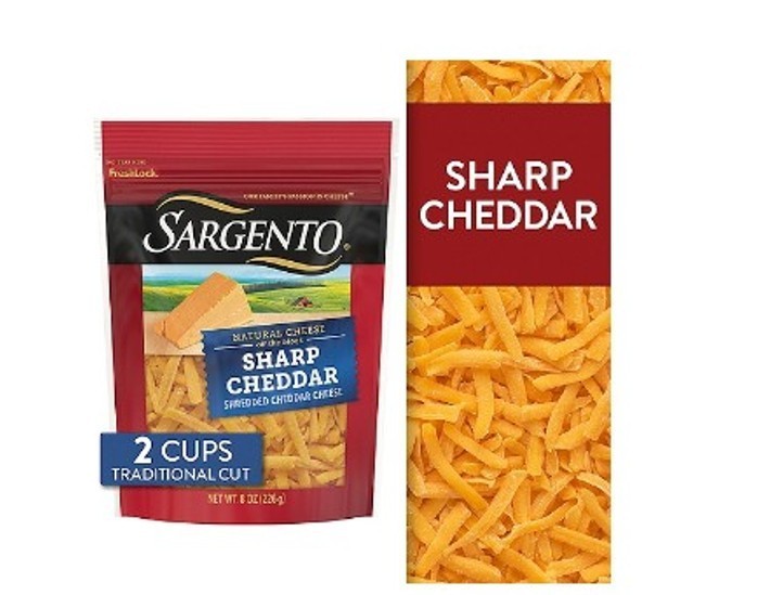 Sargento Traditional Cut Sharp Cheddar Natural Cheese, 8 oz (2 Pack)