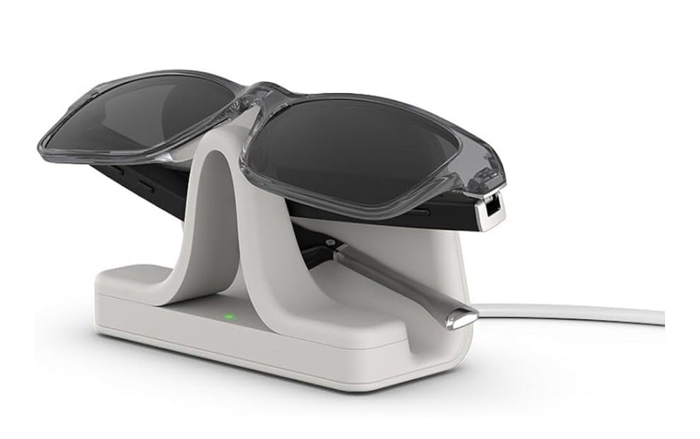 Amazon Echo Frames 3rd Generation Polarized Smart Glasses Alexa Grey Rectangle