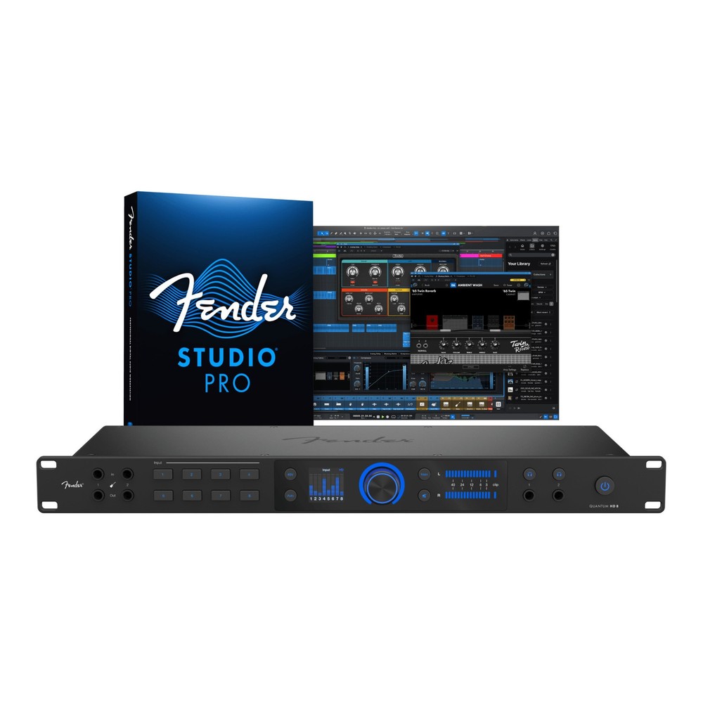 Fender Studio Quantum HD 8 USB-C Audio Interface (Black)