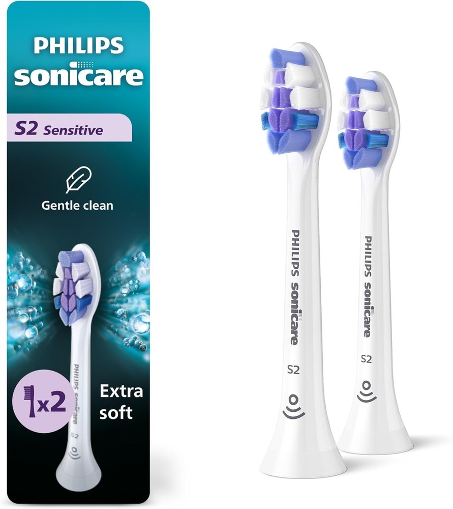 Compatible with Philips Sonicare S2 Sensitive Heads, 2 Pack