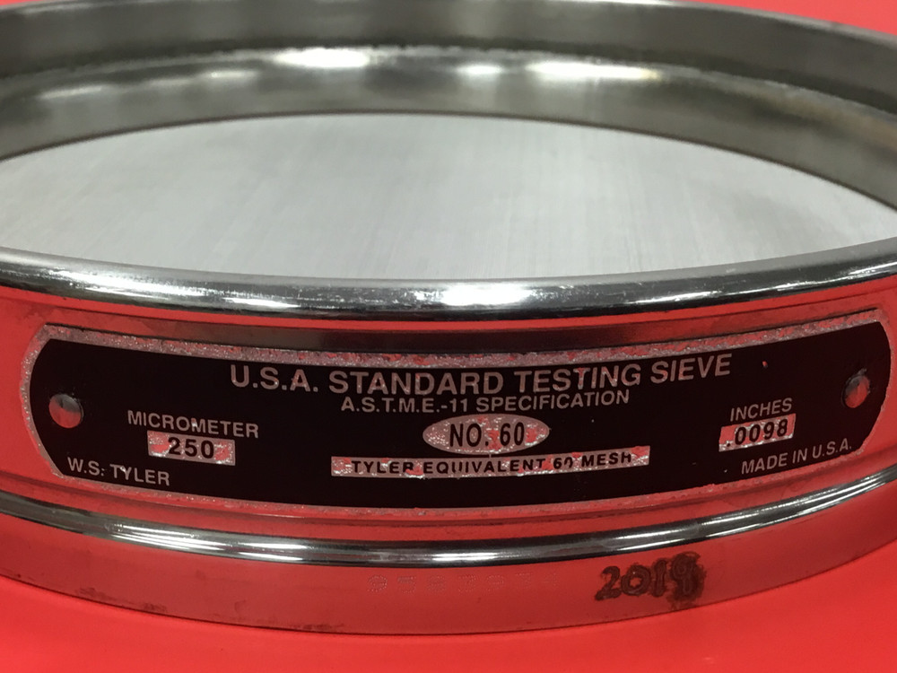 W.S.Tyler - No. 60 - Standard Testing Sieve - 250 Micrometer