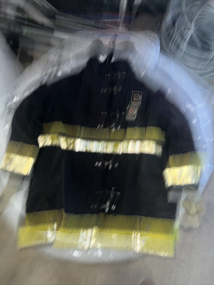 Stedair 3000 Firefighter Coat Medium Black Chieftain Fire-Dex 35M6J
