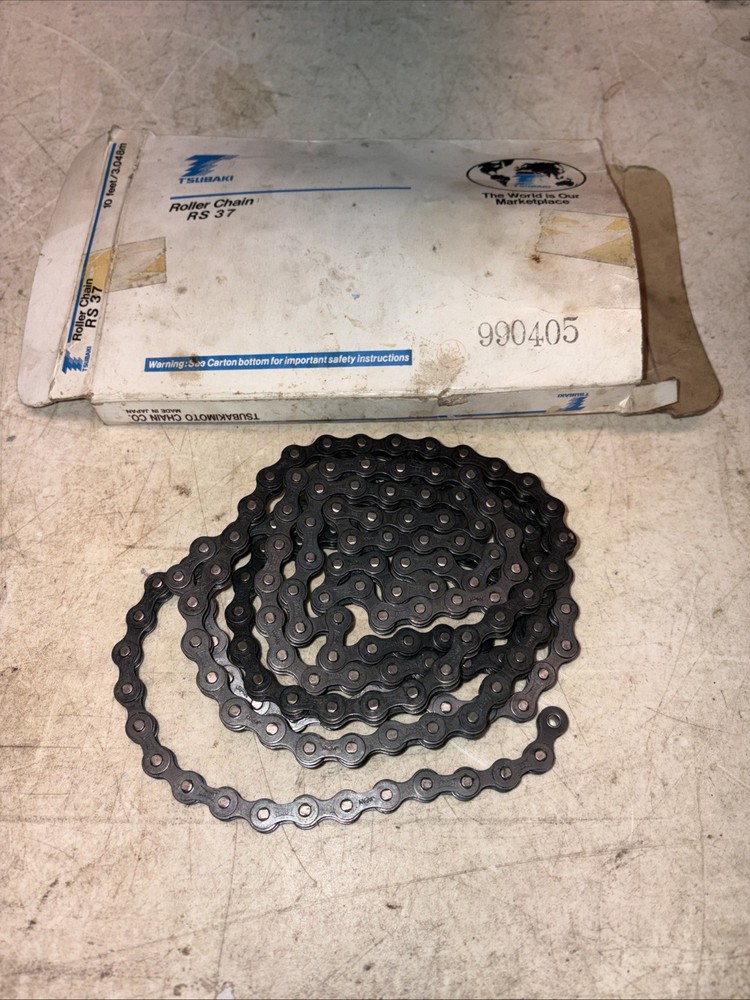 Tsubaki RS37 Roller Chain, 6ft (3.048 m), 160 Links