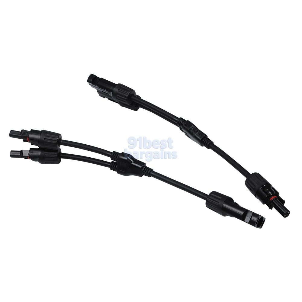 1-2 Solar Panel Y Branch Cable Connection Waterproof Adapter Connector Extension