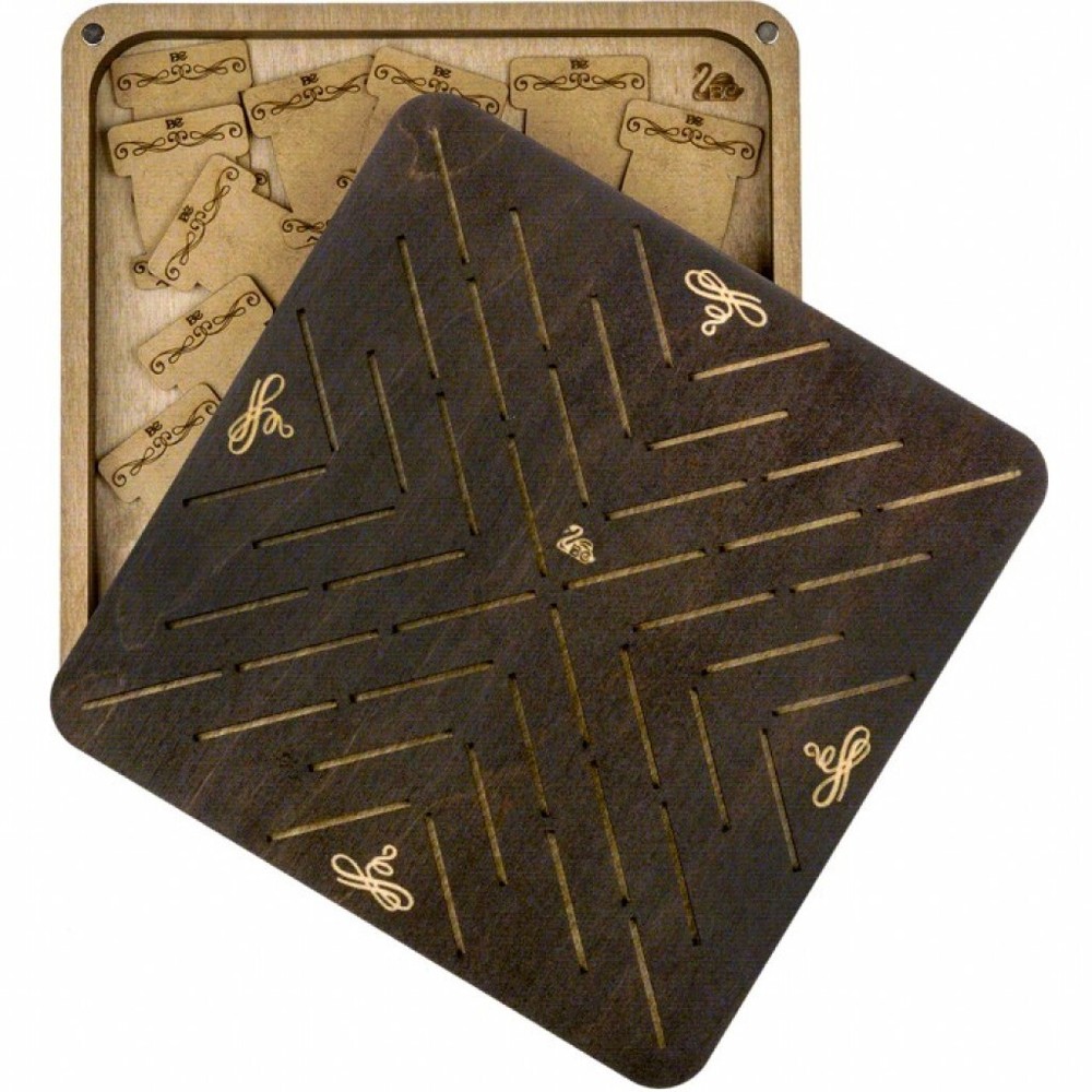 Plywood Needlework Box + 46 spools Needlework Organizer Thread/Floss organizer