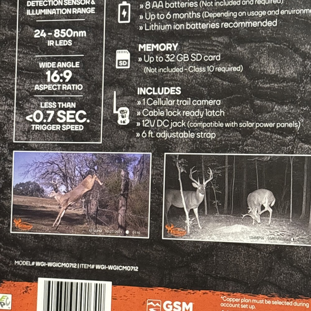Wildgame Innovations Encounter Cellular Game Camera Automatically Sends