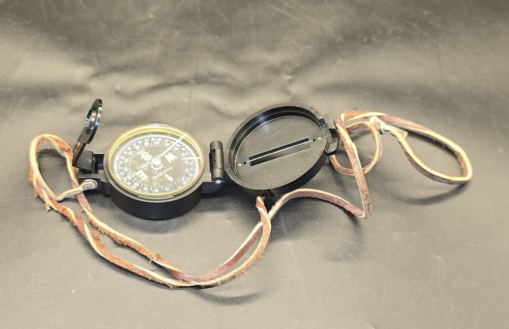 VINTAGE Lensatic Engineer Compass Your Direction Protector