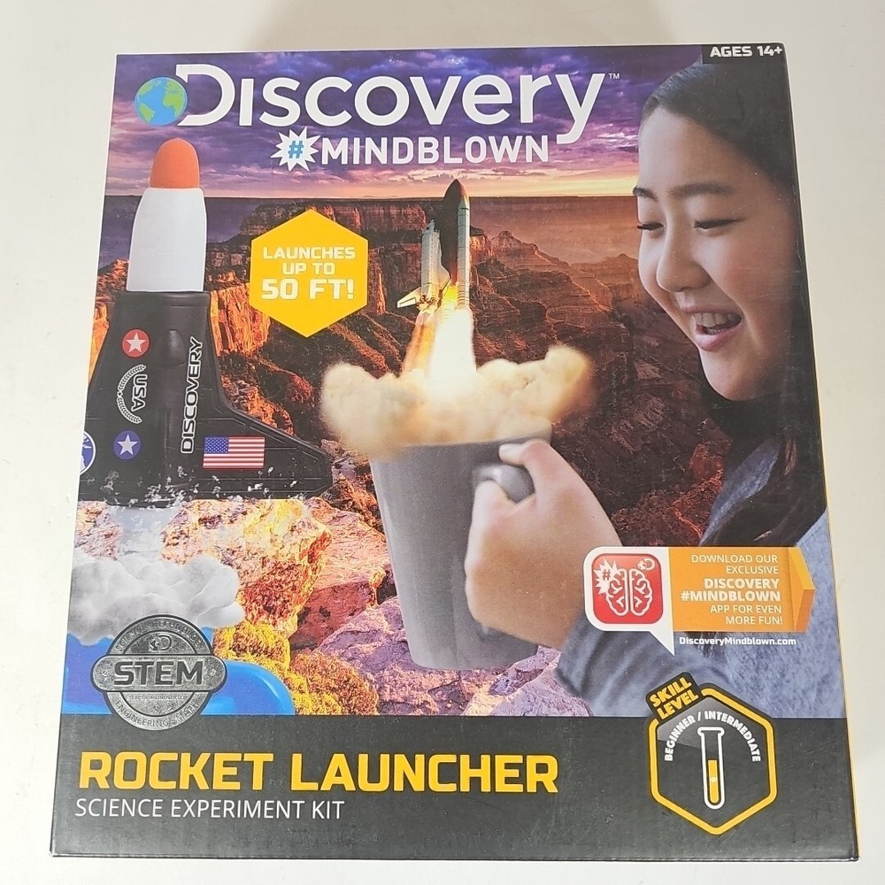 Discovery Mindblown Rocket Launcher - Science Experiment Kit - New In Box