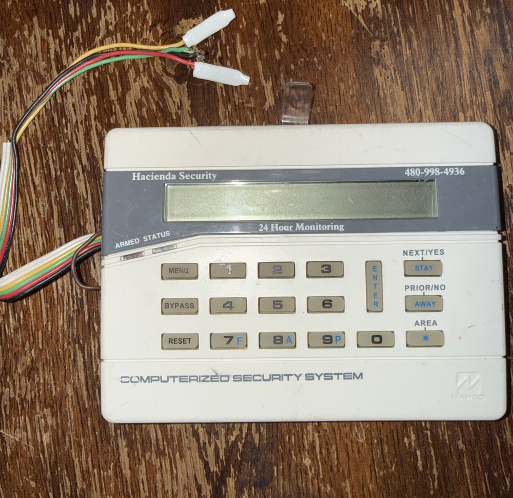 Gemini White Designer Keypad GEM-K2AS Computerized Security System