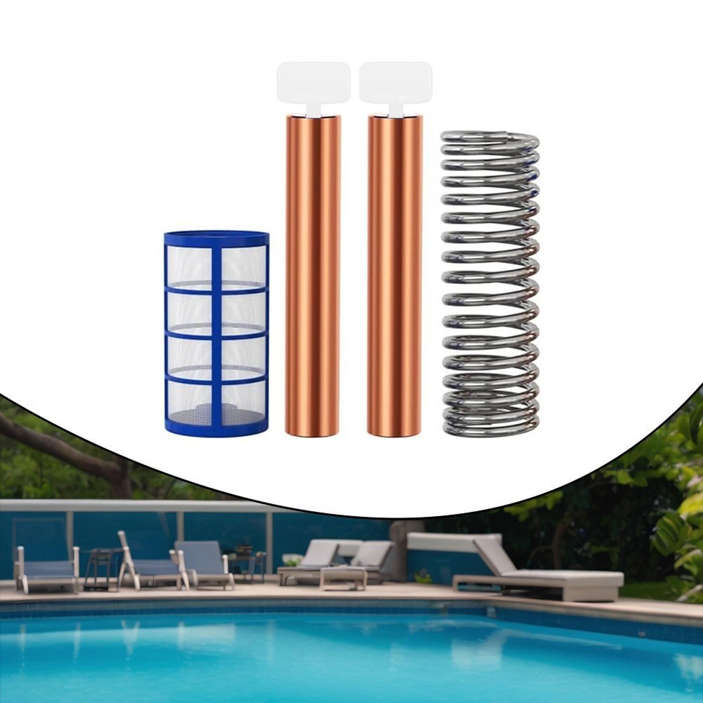 Complete Replacement Kit Copper Anodes for Solar Pool Ionizer with Accessories