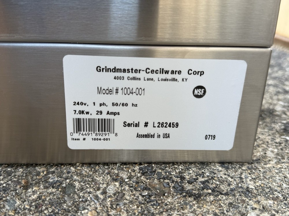 Grindmaster PBC-2W (1004-004) PrecisionBrew 1.5 Gallon Twin Automatic Shuttle