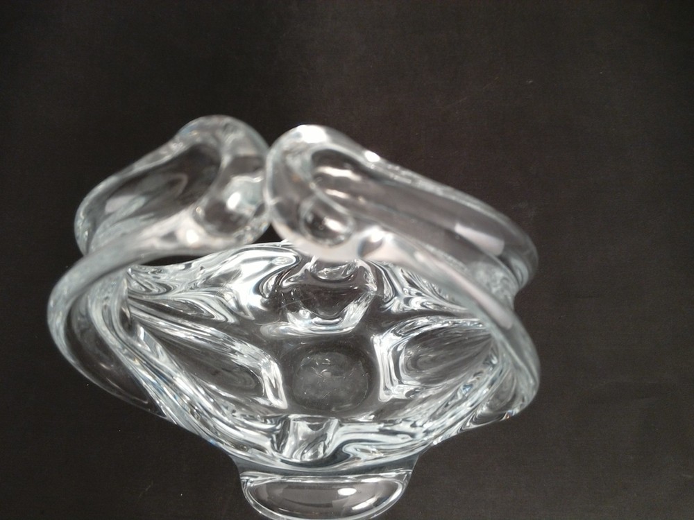 Decorative Clear Glass Desktop Pen Holder with Handle