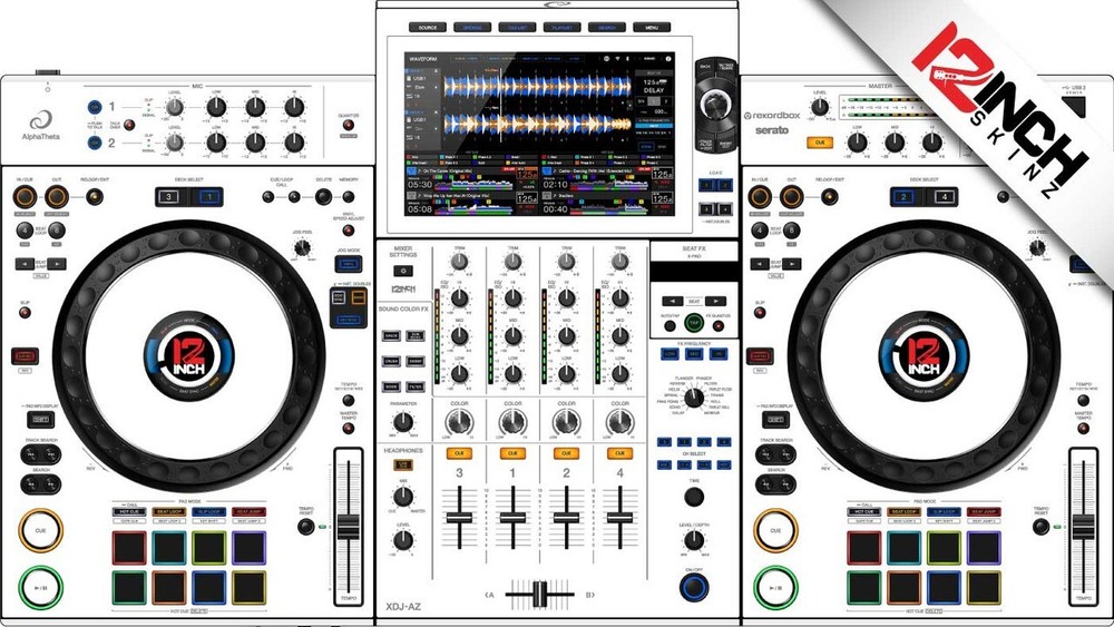 AlphaTheta XDJ-AZ Skin - White Grey