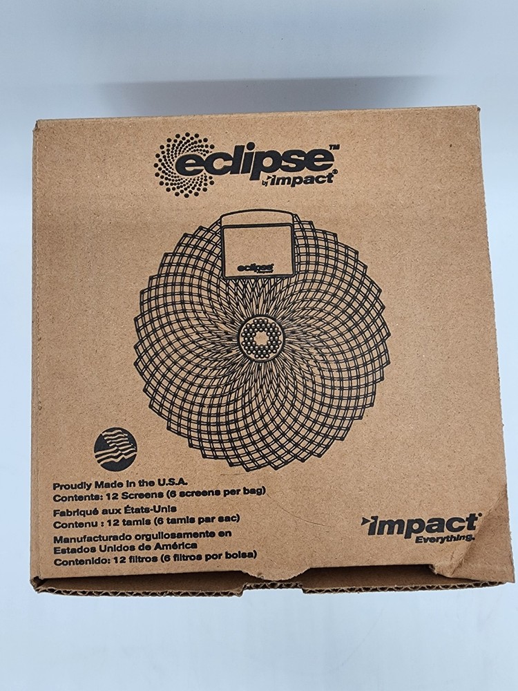 Impact Eclipse Urinal Screens Ocean Breeze 12 Pack Deodorizer Splash Guard NEW