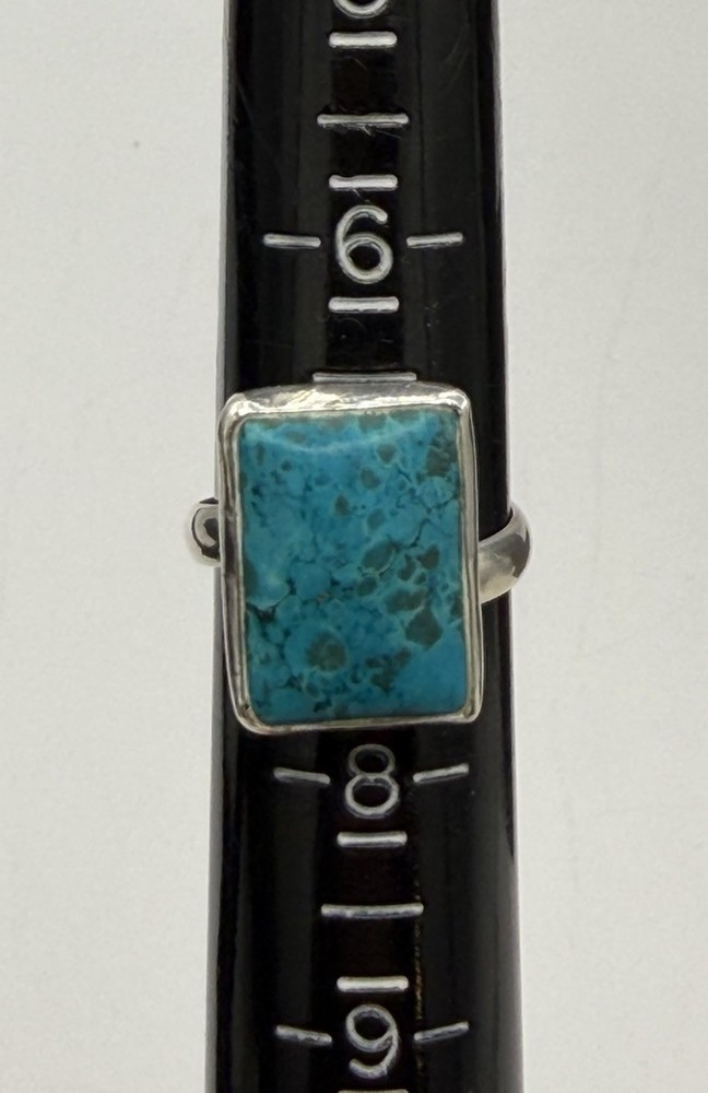 Vintage Signed Oscar’s Silver  950 Natural Stone Size 7+ Adjustable