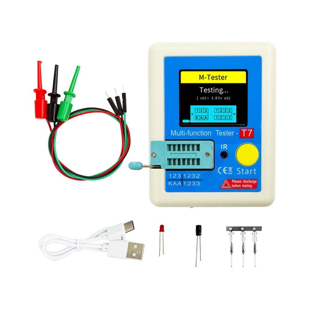Full Color Display Transistor Meter Auto Shut Down for Triode PNP Diode
