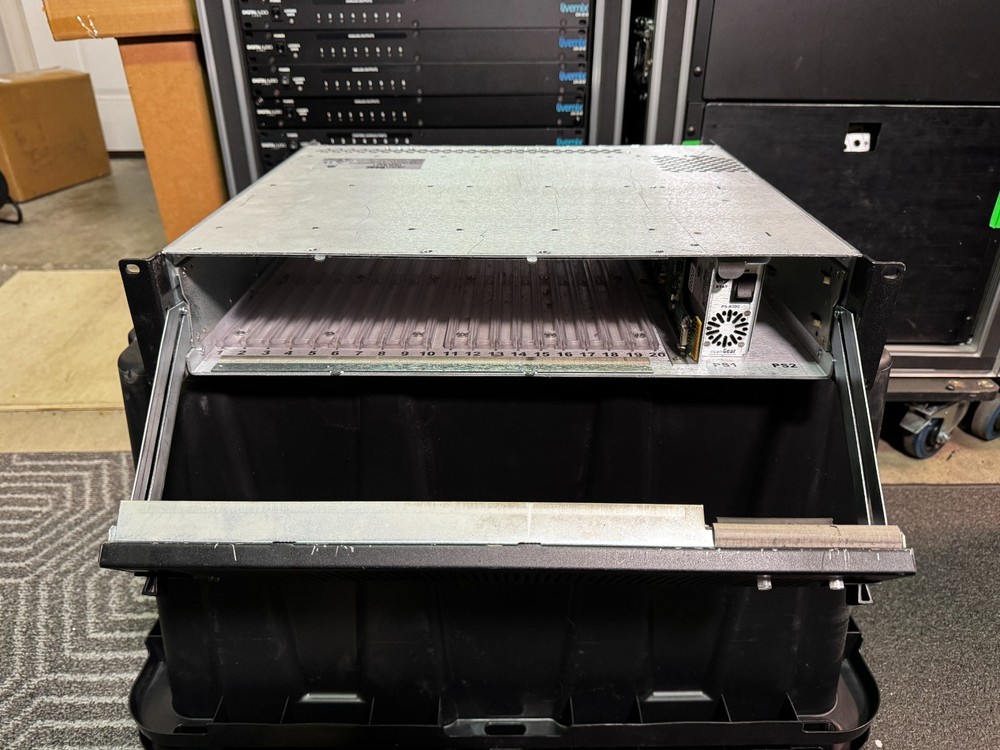 Ross DFR-8321 OpenGear 2RU Rack Module Frame Empty, No Cards, for BMD, Decimator