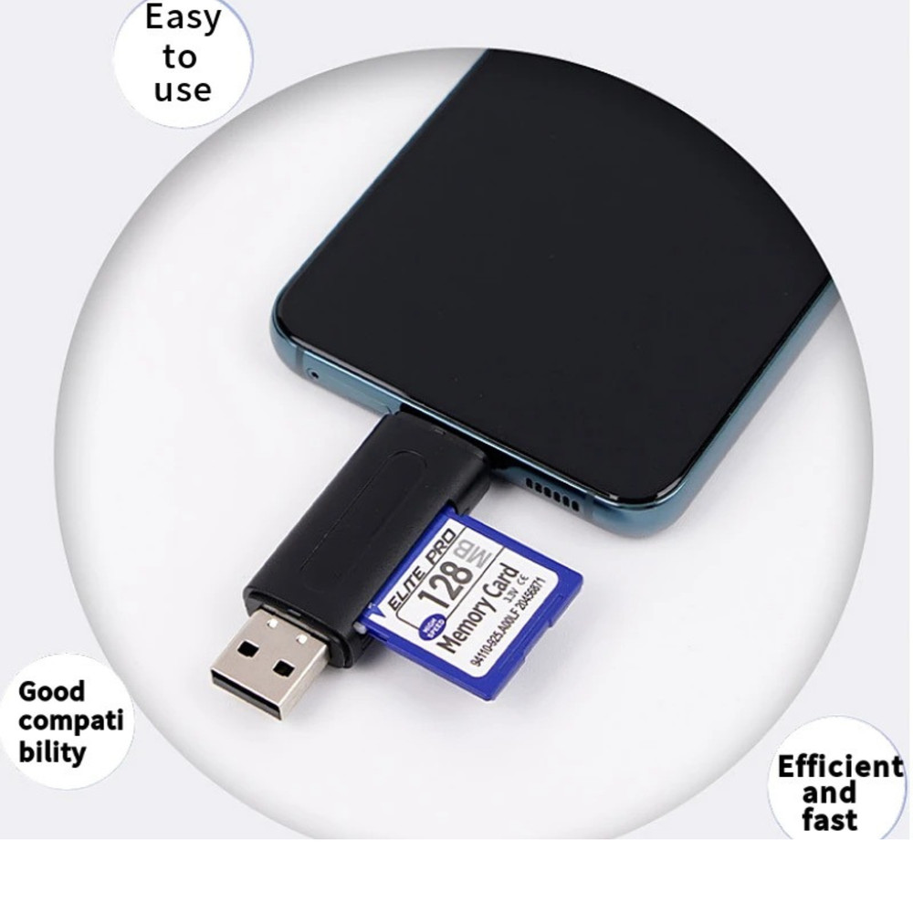 Card Reader USB 3.0 Type C Micro SD TF OTG Smart Memory Adapter Laptop Computer