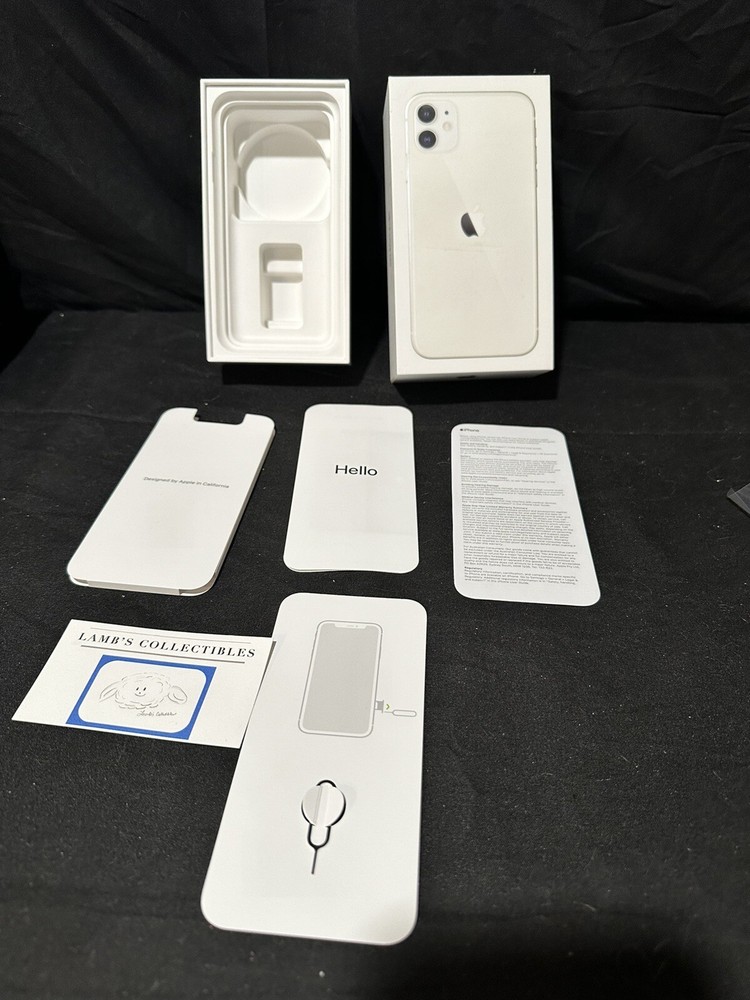 ORIGINAL Apple iPhone 11 White 256gb EMPTY BOX ONLY