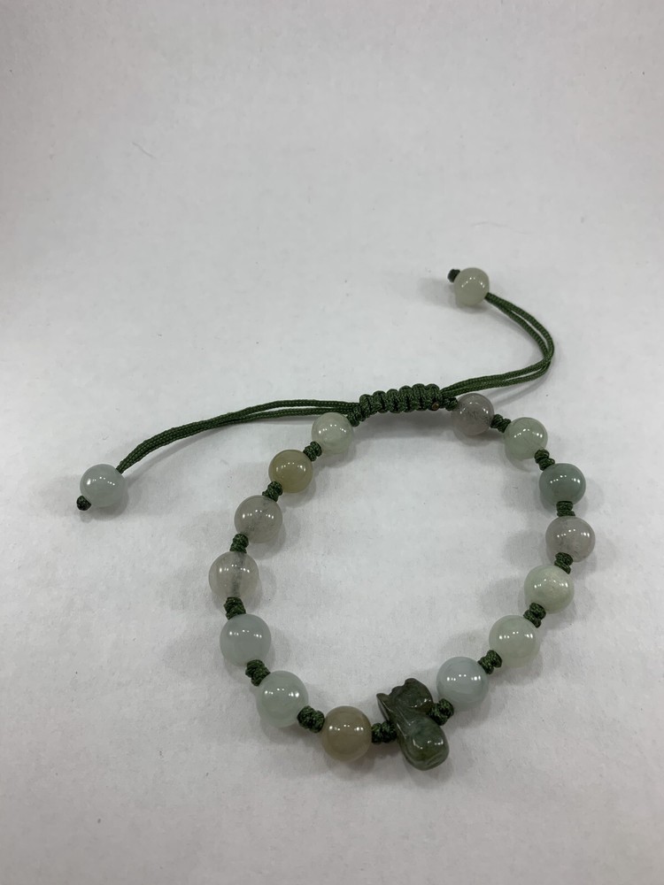 Jade Beaded  Adjustable Bracelet