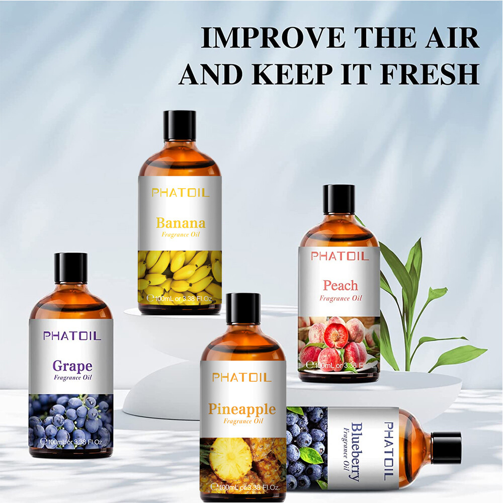 100ml Fruit Fragrance Oils Essential Oils for Aromatherapy,Diffuser,Soap Making