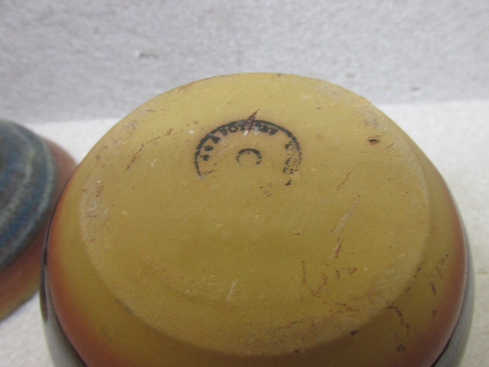 MARKED STONEWARE HONEY JAR