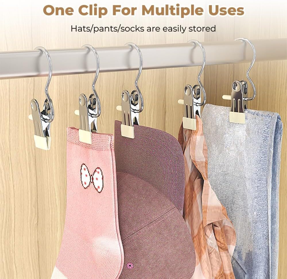 Multi-Functional Home Travel Clothes Rack. Space-Saving Hat Clothes and Trous...