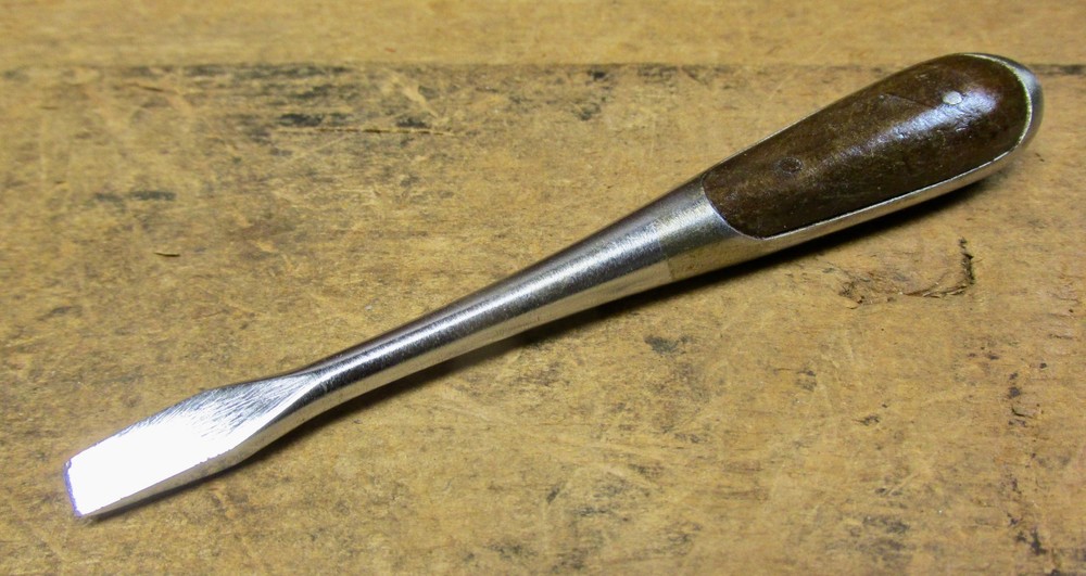 Small Vintage PERFECT HANDLE SCREWDRIVER - Marked Germany - 5" - Old Tool NICE!