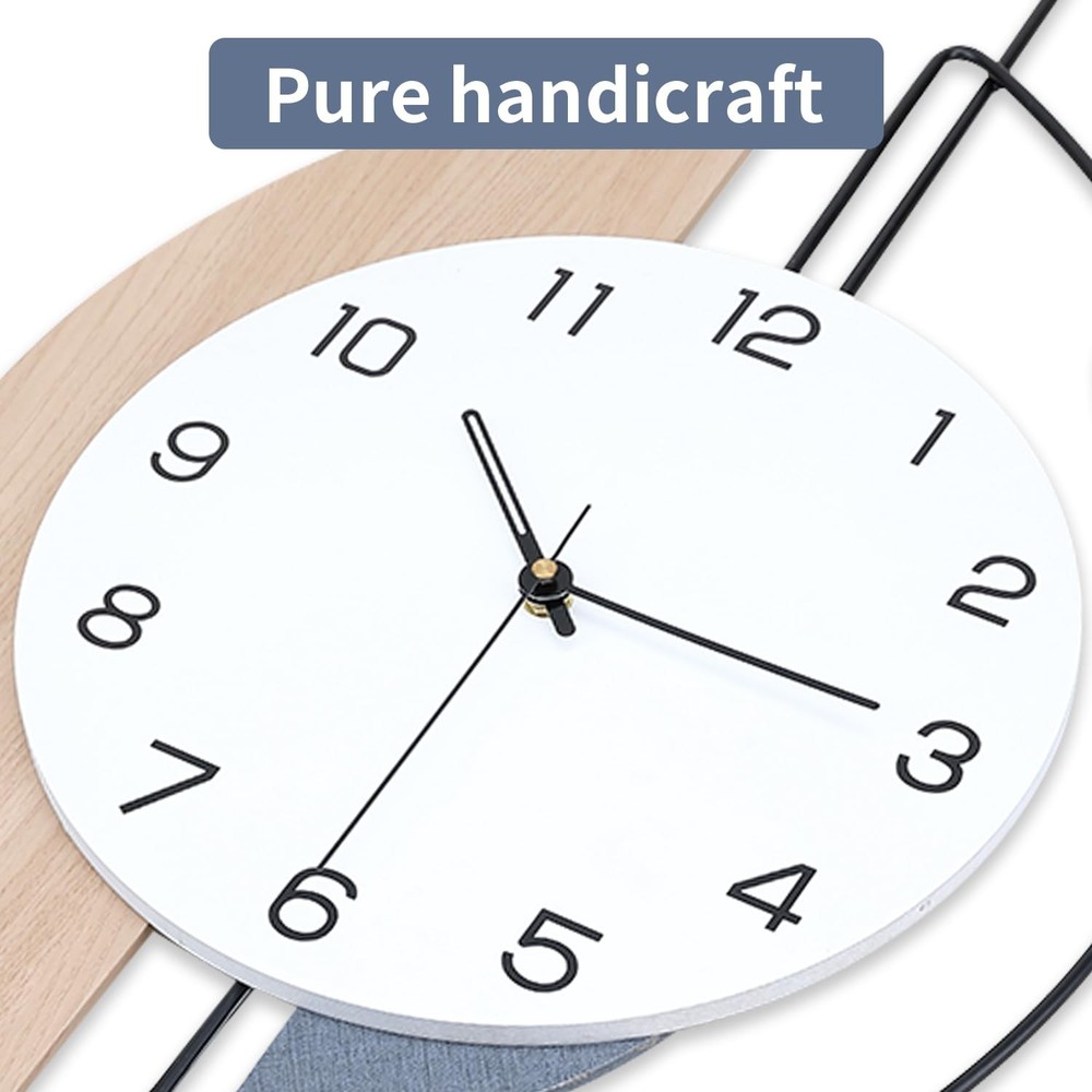 Dankeit Wall Clock,Large Decorative Wall Clocks with Pendulum,Battery Operate...