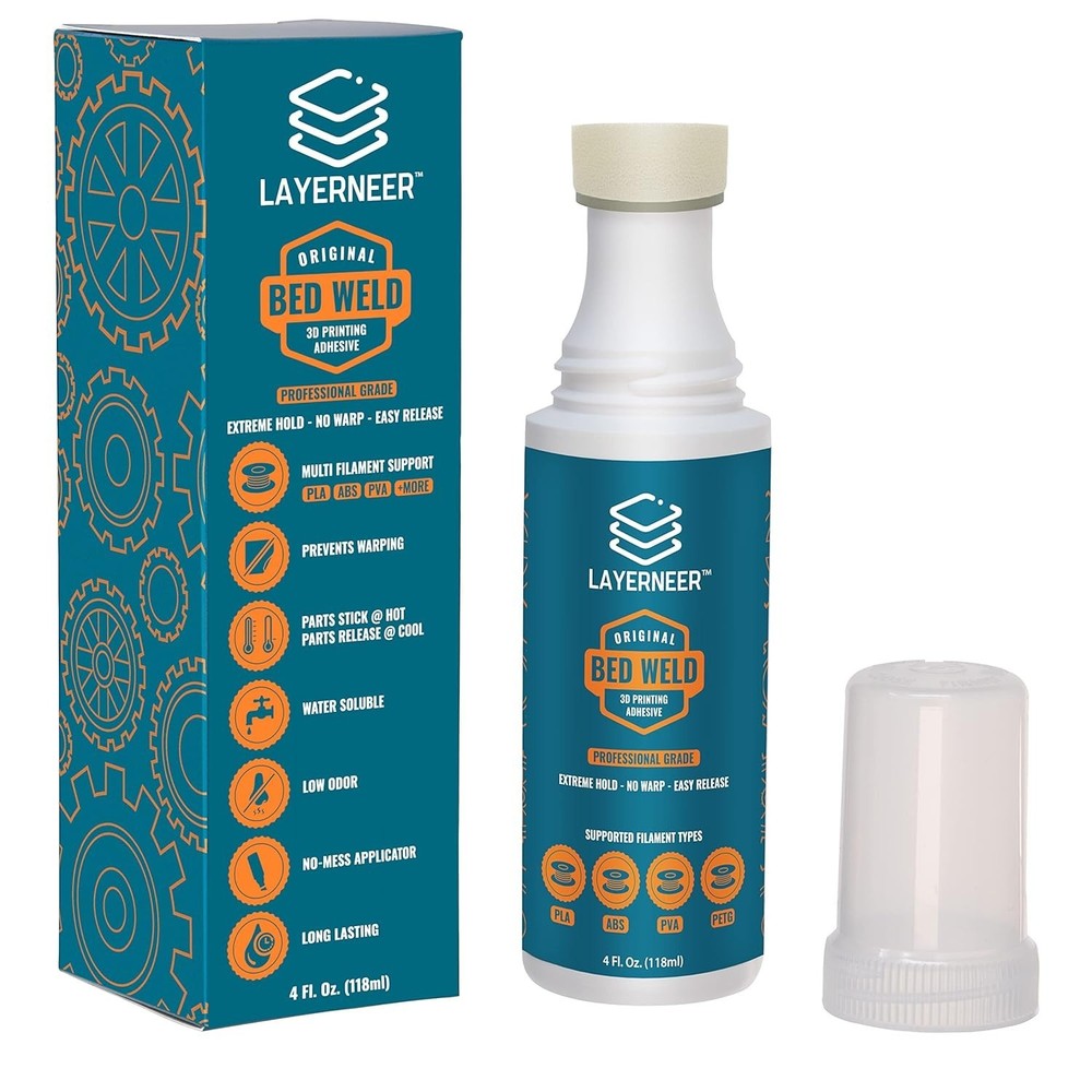 3D Printer Bed Weld Adhesive - Reduces Warping