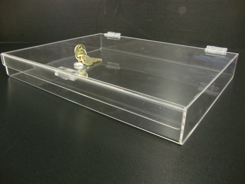 DS-16" x 12" x 2" Locking Security Showcase Safe Box Countertop Display Case