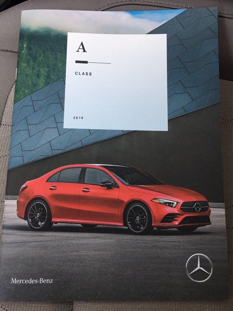 2019 MERCEDES-BENZ A CLASS 30-page Original Sales Brochure