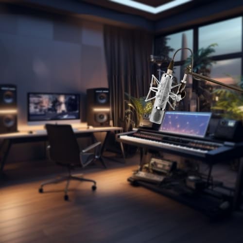 FET Condenser Microphone Professional XLR Studio Microphone with 34mm Large