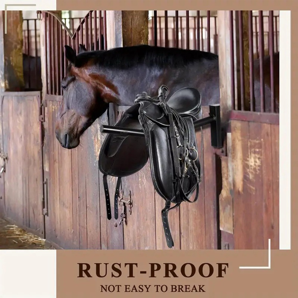 Wall Mount Saddle Rack Wall Mounted Saddle Storage Space-Saving
