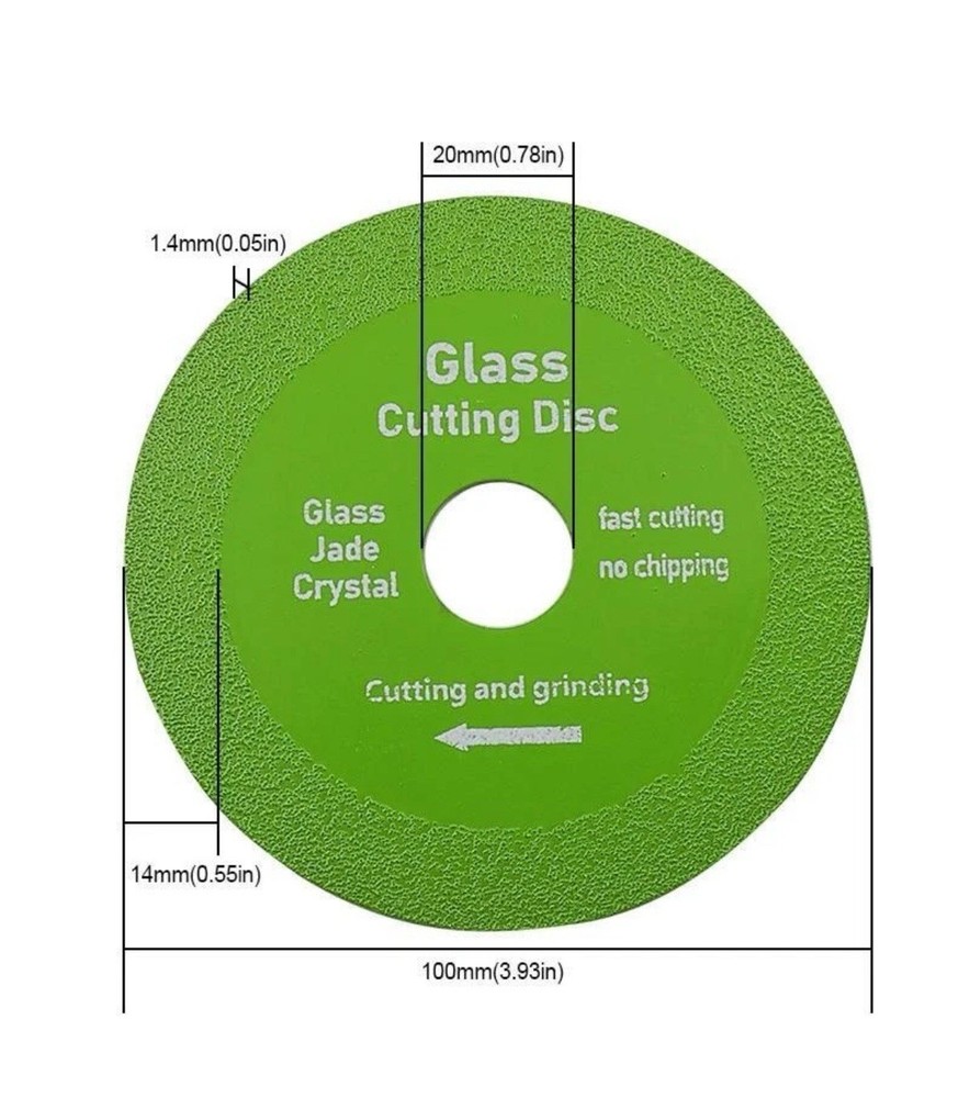 Diamond Cutting Disc for Glass, Tile, Ceramic 100mm