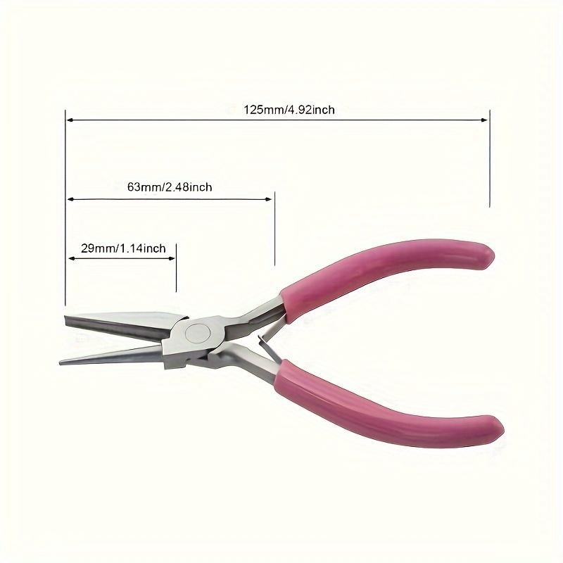 5" Round Concave Pliers – Precision Wire Loop Tool for Jewelry Making & Diy Use