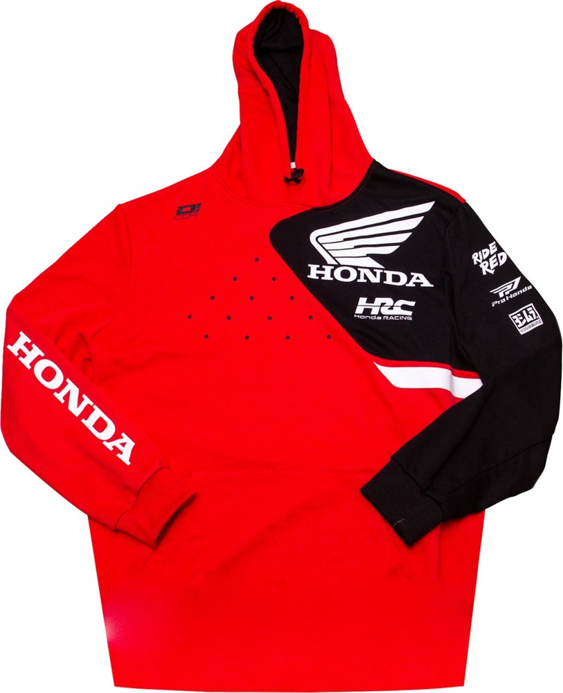 D'Cor Visuals Honda Team 2 Mens Pullover Sweatshirt Red