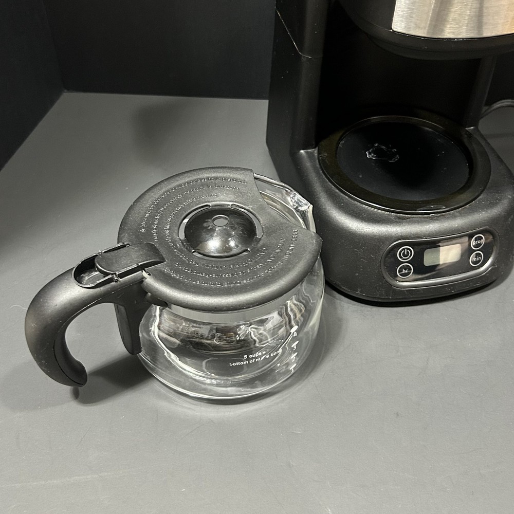 GE Savor 5-Cup Digital Programmable Coffee Maker Black Model 898677 Tested Works